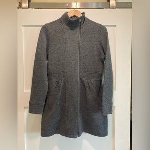 Women's Gray Longline Jacket